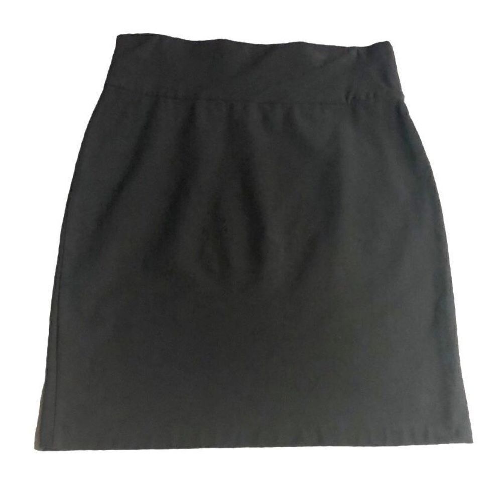 Eileen Fisher Dark Gray Slate Viscose Blend Knit Short Mini Skirt Size Medium‎
